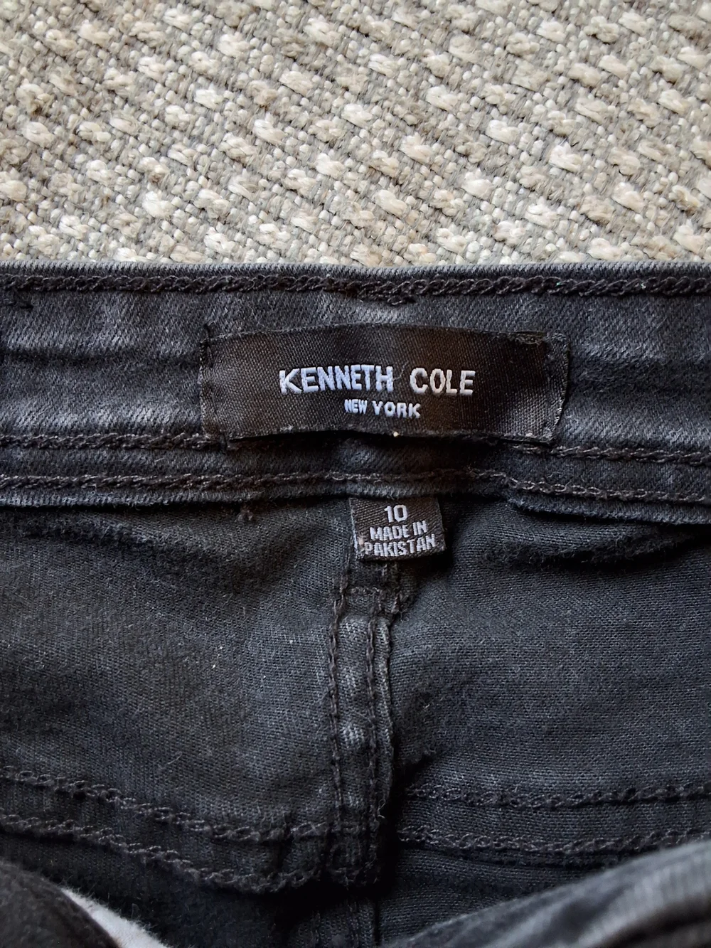Kenneth Cole Kids Washed Black Slim Straight Jeans
